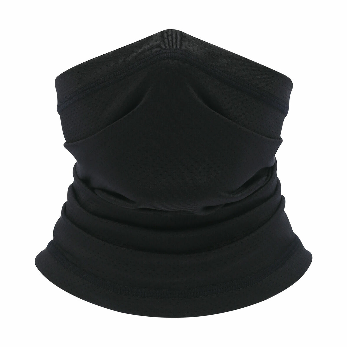 Black Multi-Use Tube Scarf Bandana Face Mask for Outdoor Activities