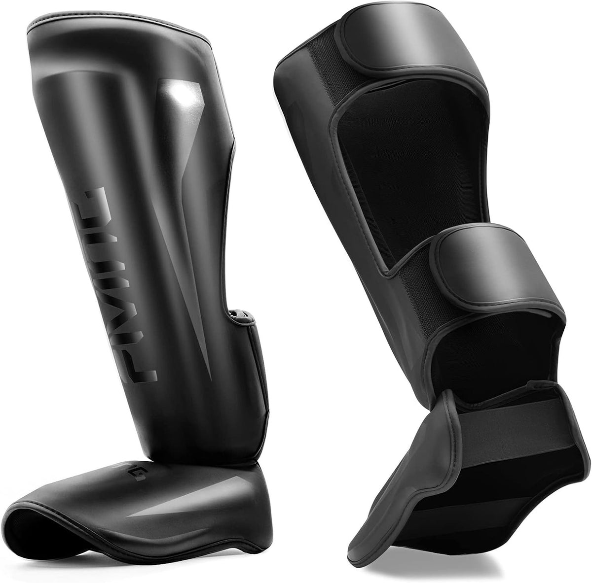 Elite MMA Shin Guards with Foam Padding and Hook-and-Loop Closure