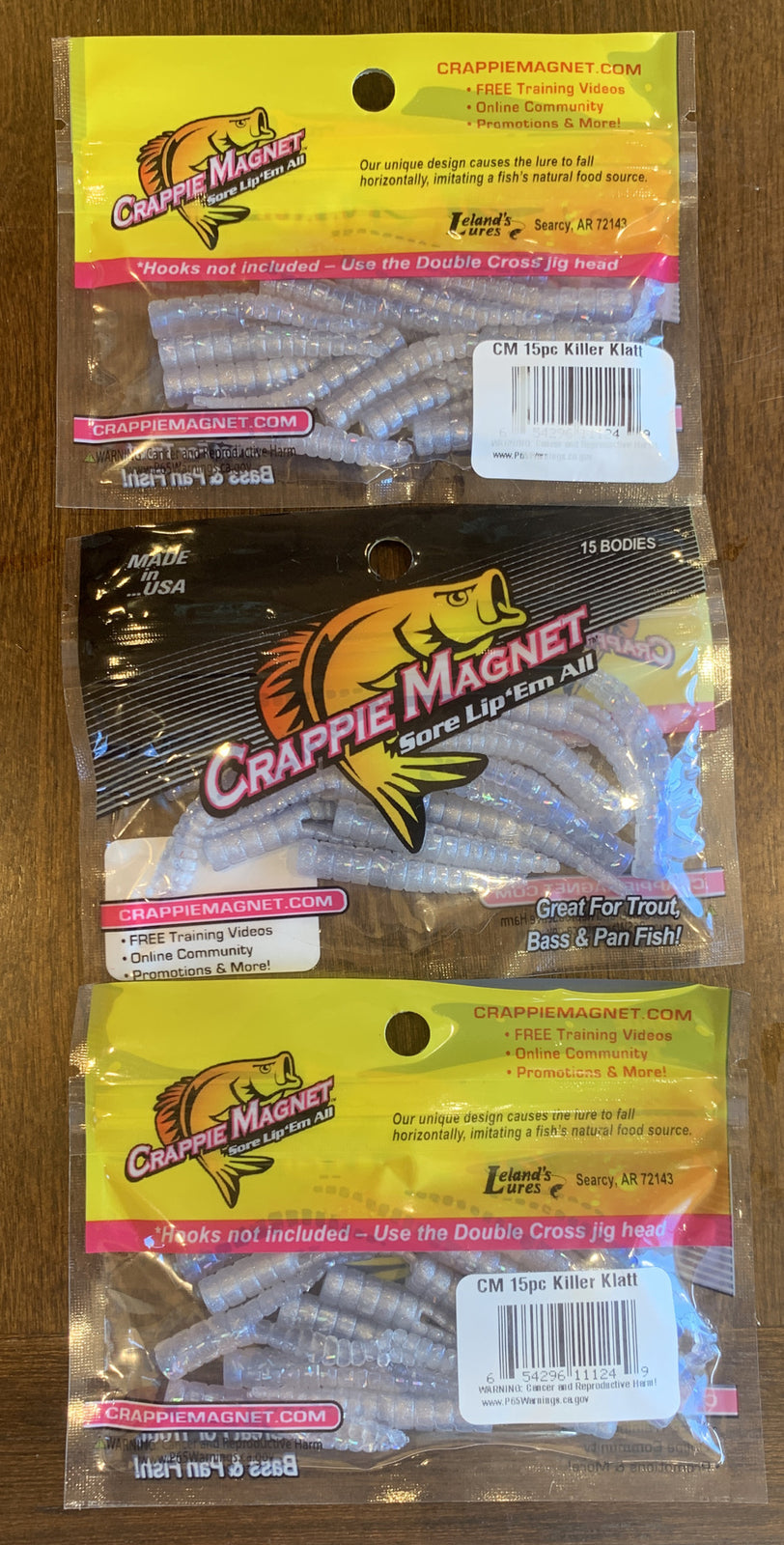 Crappie Magnet Fish Body Kit - 3 Pack for Crappie Fishing