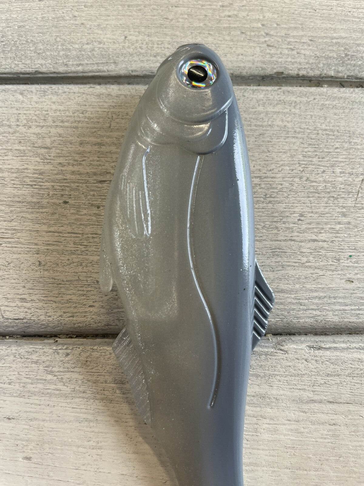 5-Inch Weedless Shad Soft Plastic Swimbait - Ghost Shad Color, Lot of 1
