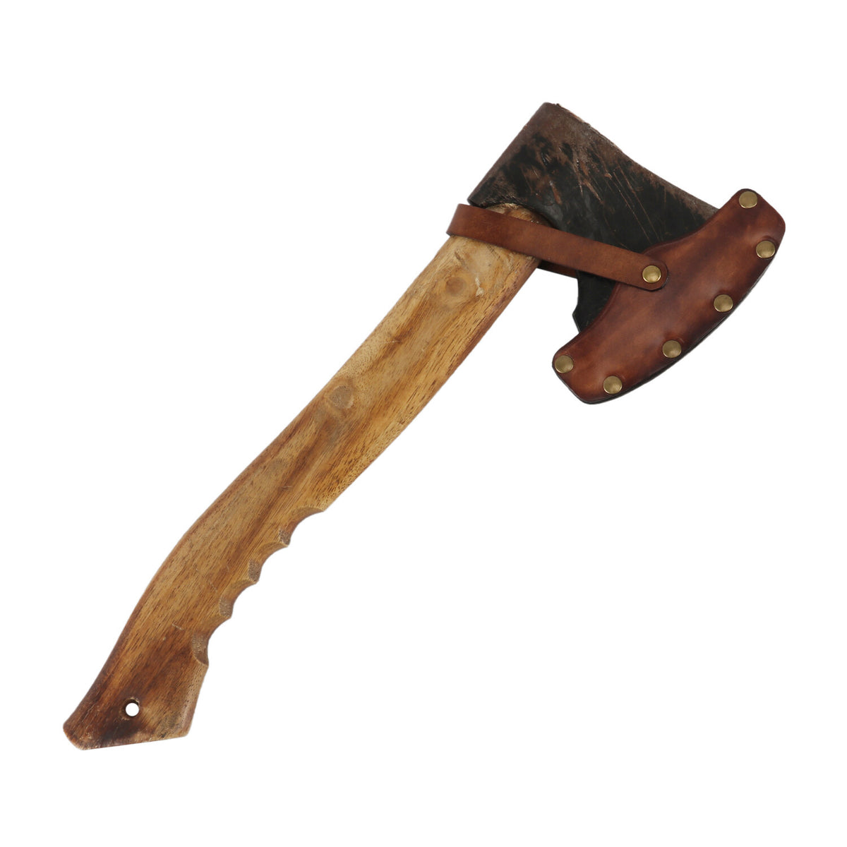 Leather Axe Sheath for 4-1/4 Inch Blade - Adjustable Hatchet Head Cover