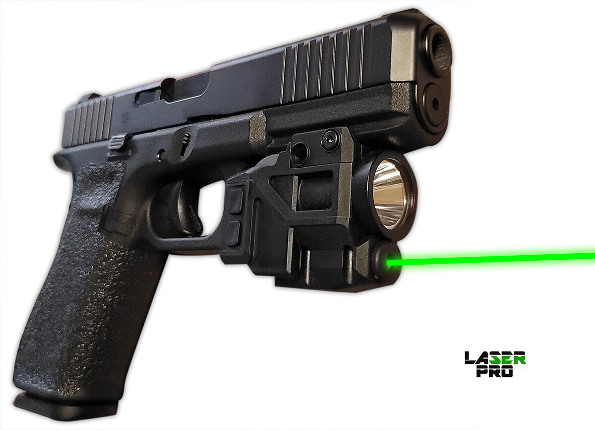 Rechargeable Green Laser & LED Sight for Pistols with 200 Lumens Light, Compatible with Taurus G2 G3 G2C G2S PT24/7