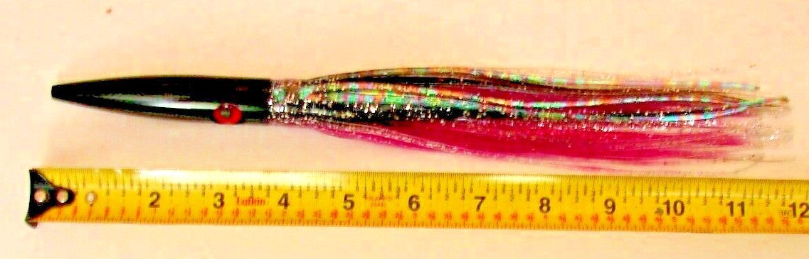 High Speed Wahoo Trolling Lure 12" Bullet Shape Saltwater Fishing Artificial