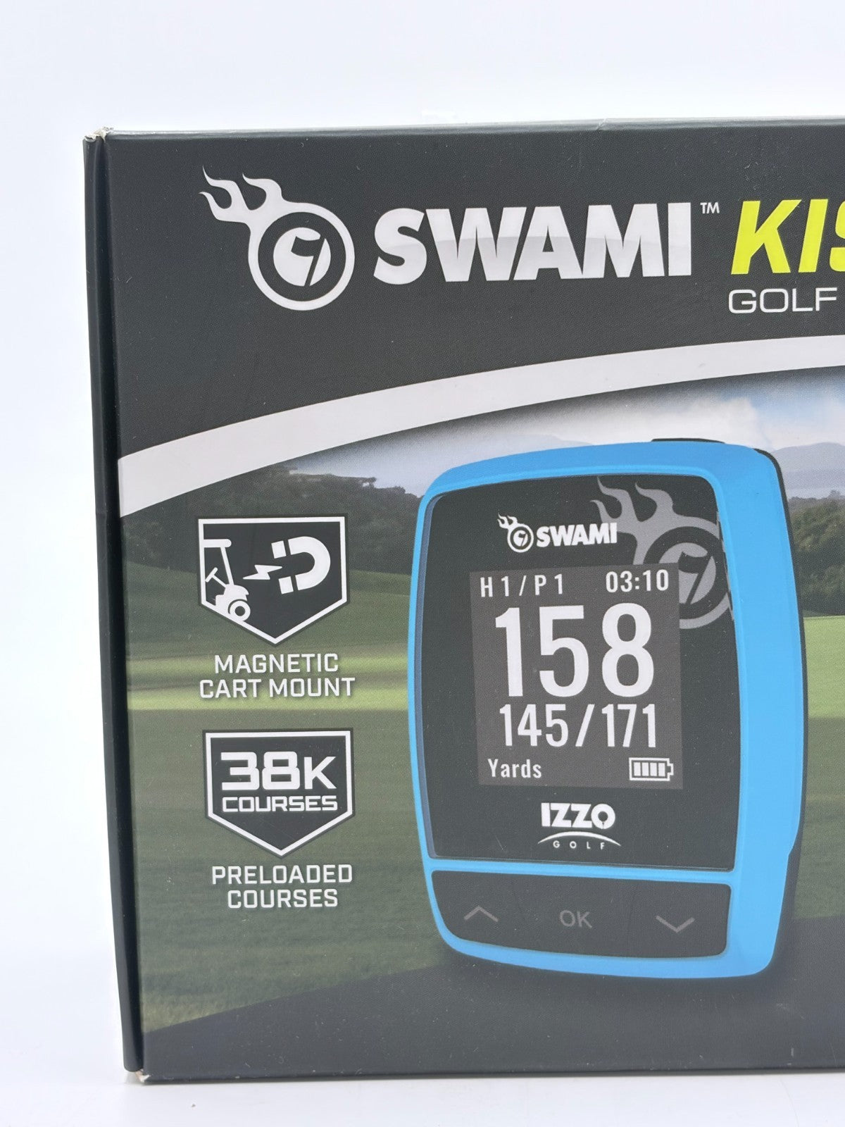 Golf GPS Handheld Device with Scorekeeping - 38,000 Courses, Blue/Black