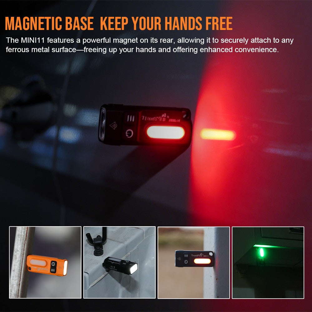 Mini LED Flashlight Rechargeable USB-C Clip Light 750LM for Outdoor & Emergency
