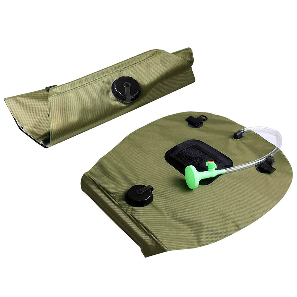 20L Portable Solar Heated Camping Shower Bag with Temperature Display