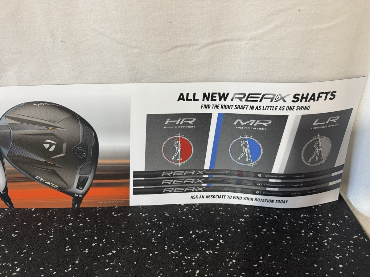 Golf Driver Magnetic Sign Display - 47.25 x 7 Inches Advertising Sign