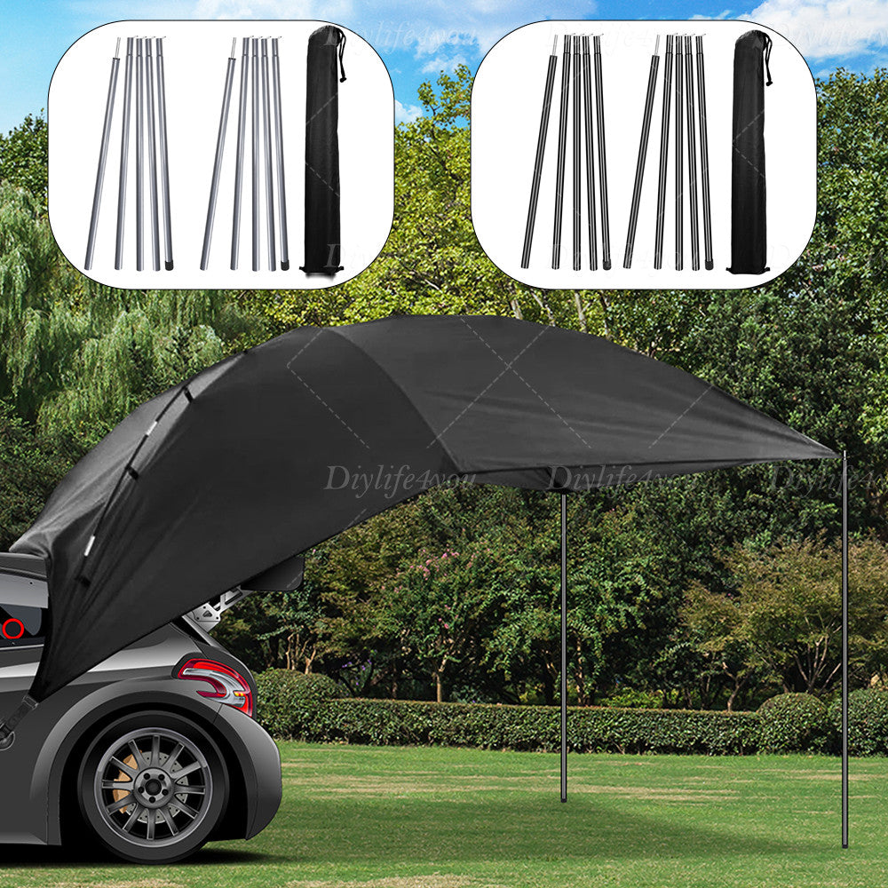 Adjustable Tent Tarp Poles Set of 2 Telescopic Camping Canopy Support