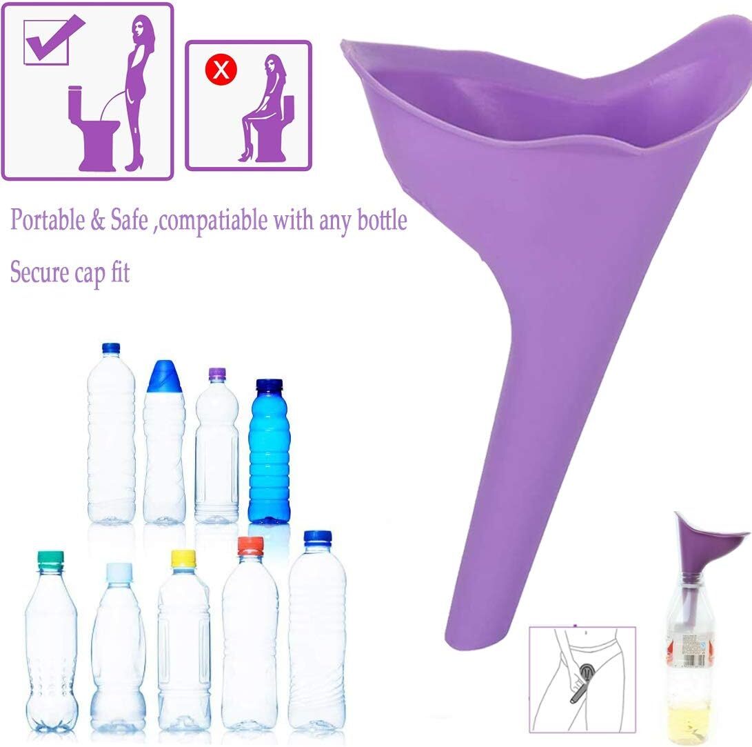 6PCS Portable Female Urinal Funnel for Camping Travel Women Pee Device