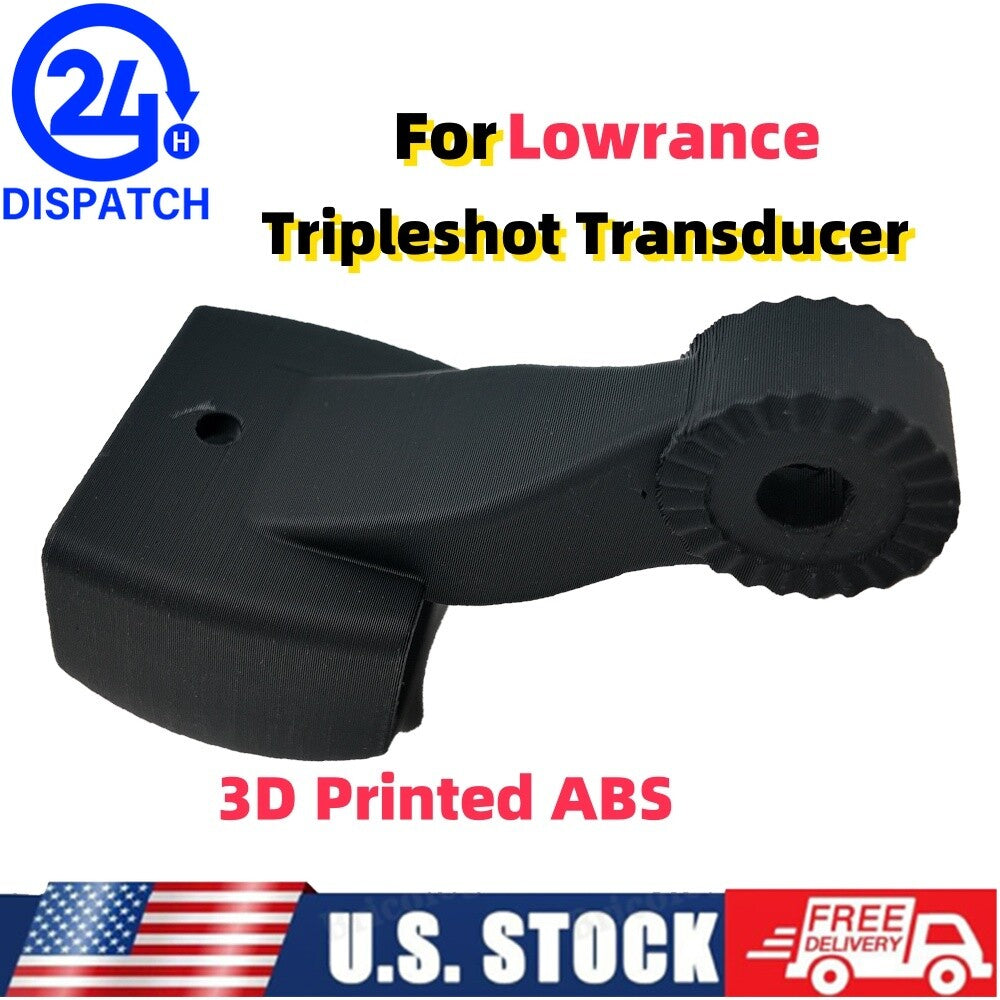 Lowrance Tripleshot Transducer Mount Bracket - Reinforced 3D Printed
