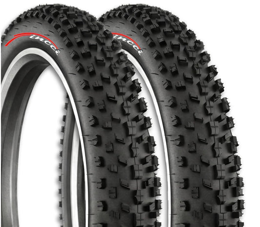 26x4.0 Fat Bike Tire Set - Puncture Resistant All-Terrain E-Bike Tires
