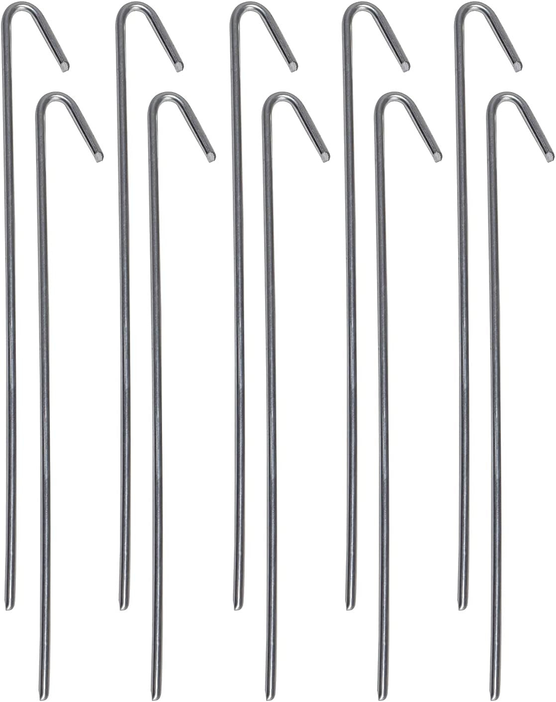 30 Pack Metal Tent Stakes 9 Inches Long for Camping & Gardening