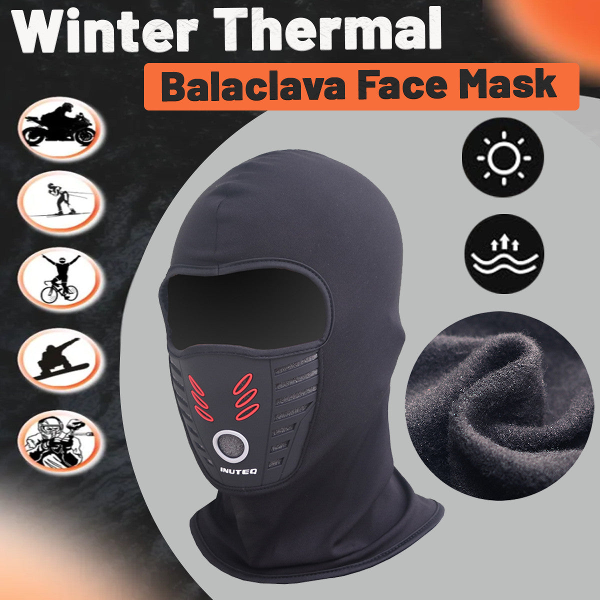 Winter Ski Mask Balaclava Face Cover Windproof Breathable Balaclava