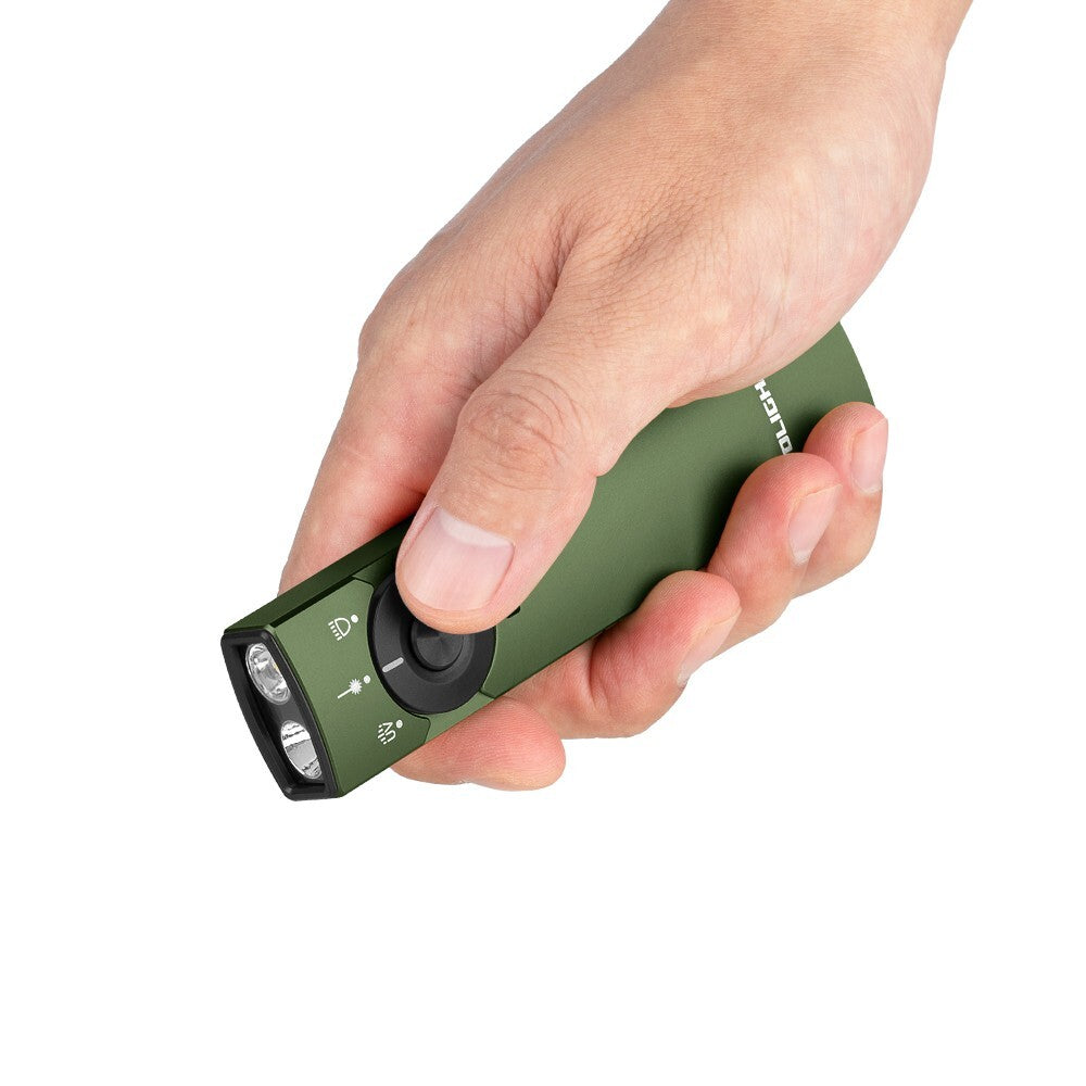 EDC Flashlight with Laser & UV Light - 1300 Lumens, Magnetic Charging