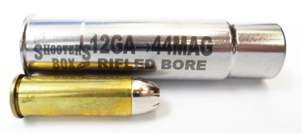 12GA to 44 Magnum Rifled Shotgun Adapter - Chamber Reducer - Made in USA