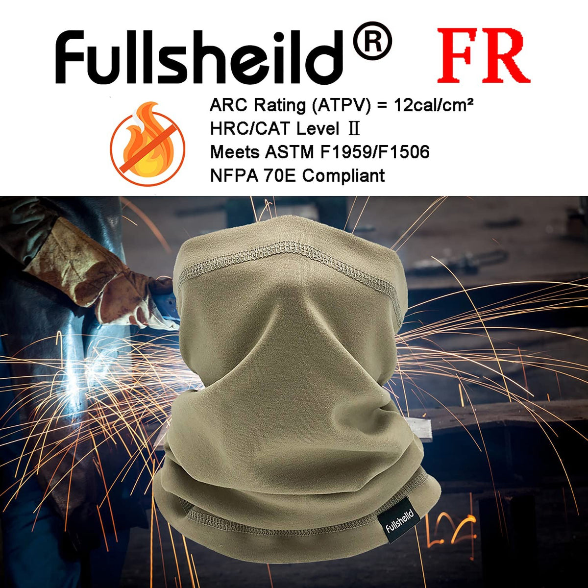 FR Flame Resistant Full Cover Face Mask Neck Gaiter Tactical Mask
