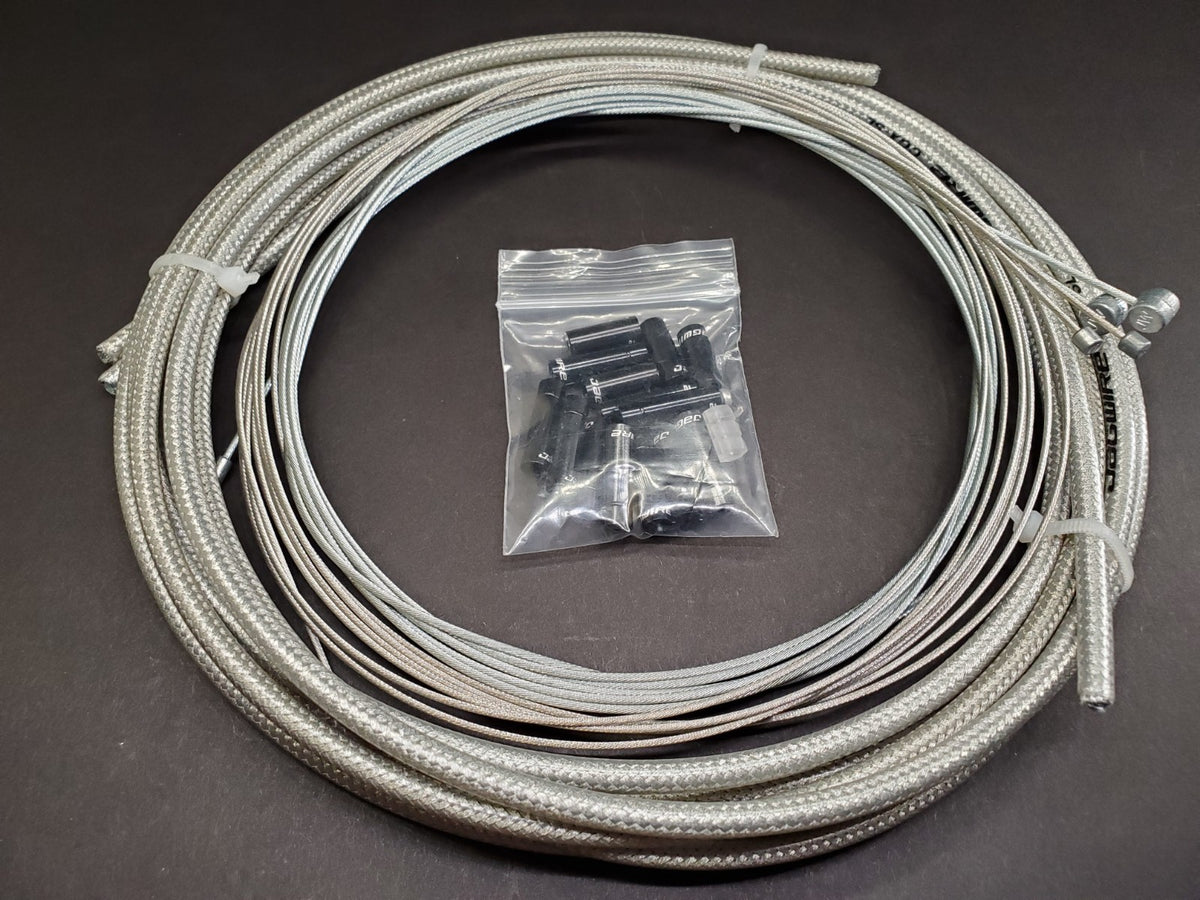 Bicycle Brake & Shift Cable Housing Kit - Braided 5mm Set for Shimano SRAM