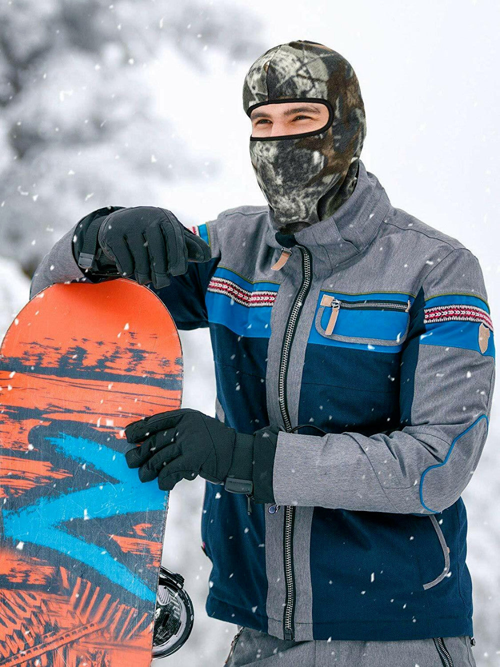 Unisex Thermal Fleece Balaclava Ski Face Mask for Cold Weather Outdoor Activities