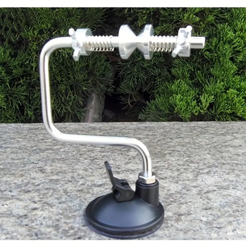 Portable Aluminum Fishing Line Spooler with Suction Cup Reel Spool System