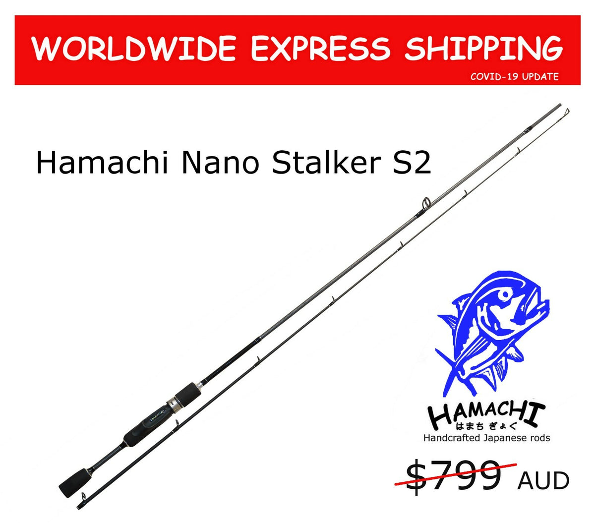 Inshore Saltwater Spinning Rod - Black Series, 24-Ton Carbon, Fuji Components