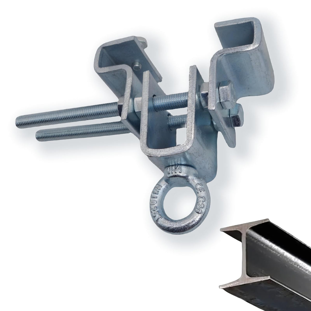 Heavy Bag Bracket Clamp for I-Beam Boxing Steel Mount for Gyms