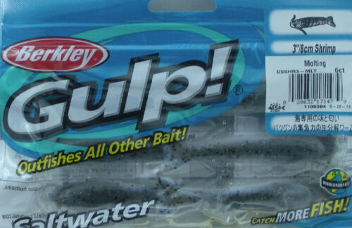 Saltwater Fishing Lure Shrimp 3-4 Inch - Berkley Gulp! Bait for Pier & Reef Fishing