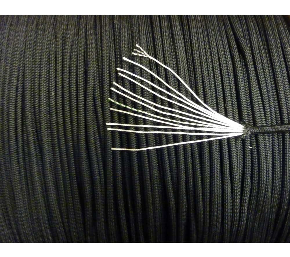 Mil-Spec 750 lbs Parachute Cord Nylon 100 ft with Military Certification