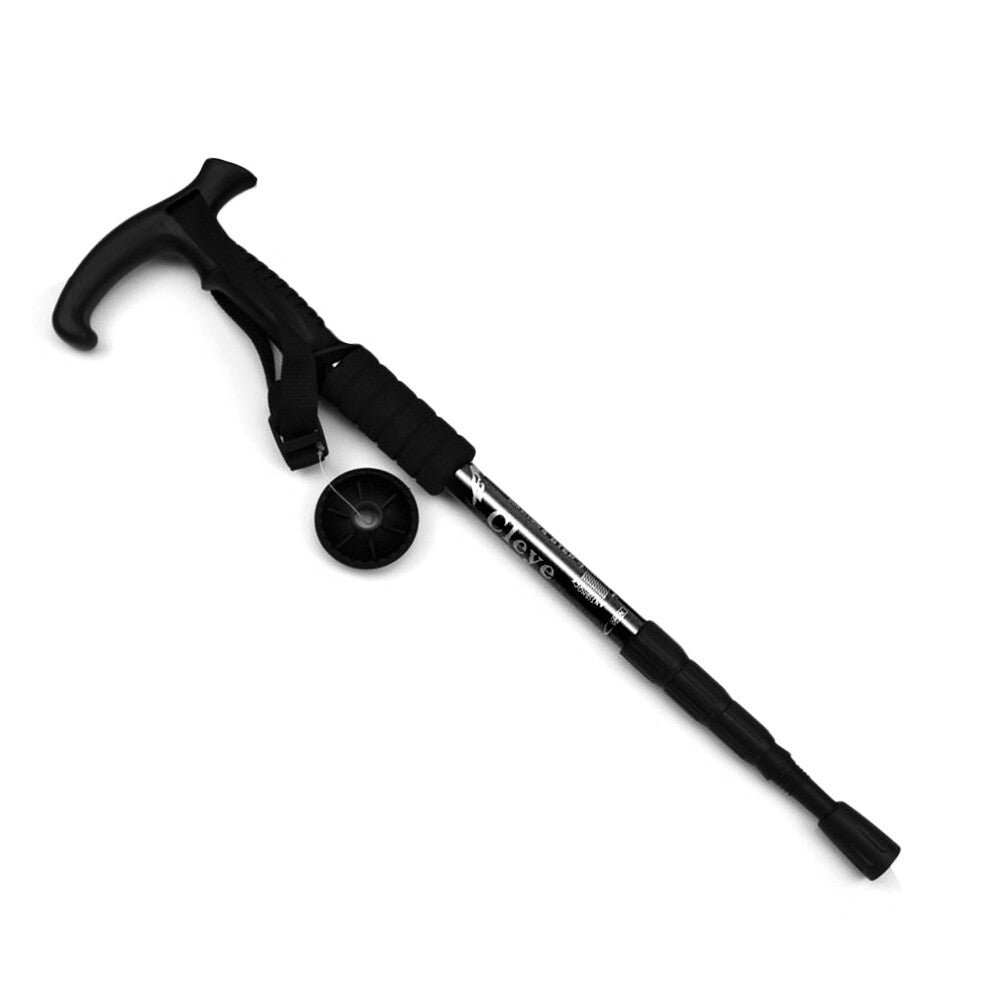 Retractable Aluminum Walking Cane - Travel Outdoor Support Stick