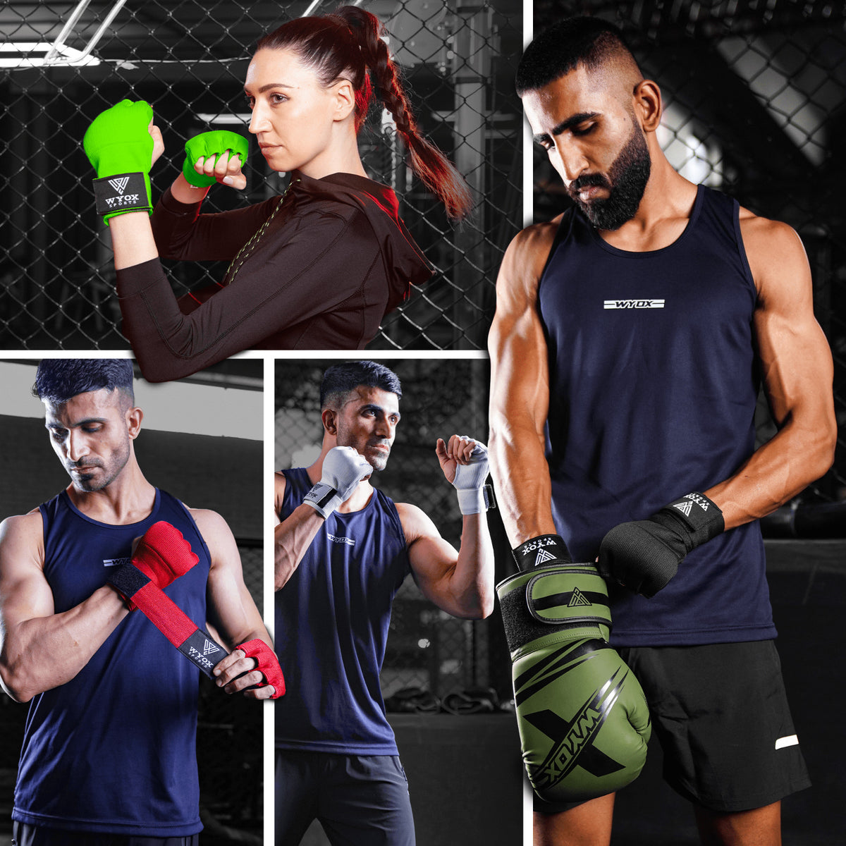 Boxing Gloves & Hand Wraps Set for MMA, Kickboxing & Muay Thai Training