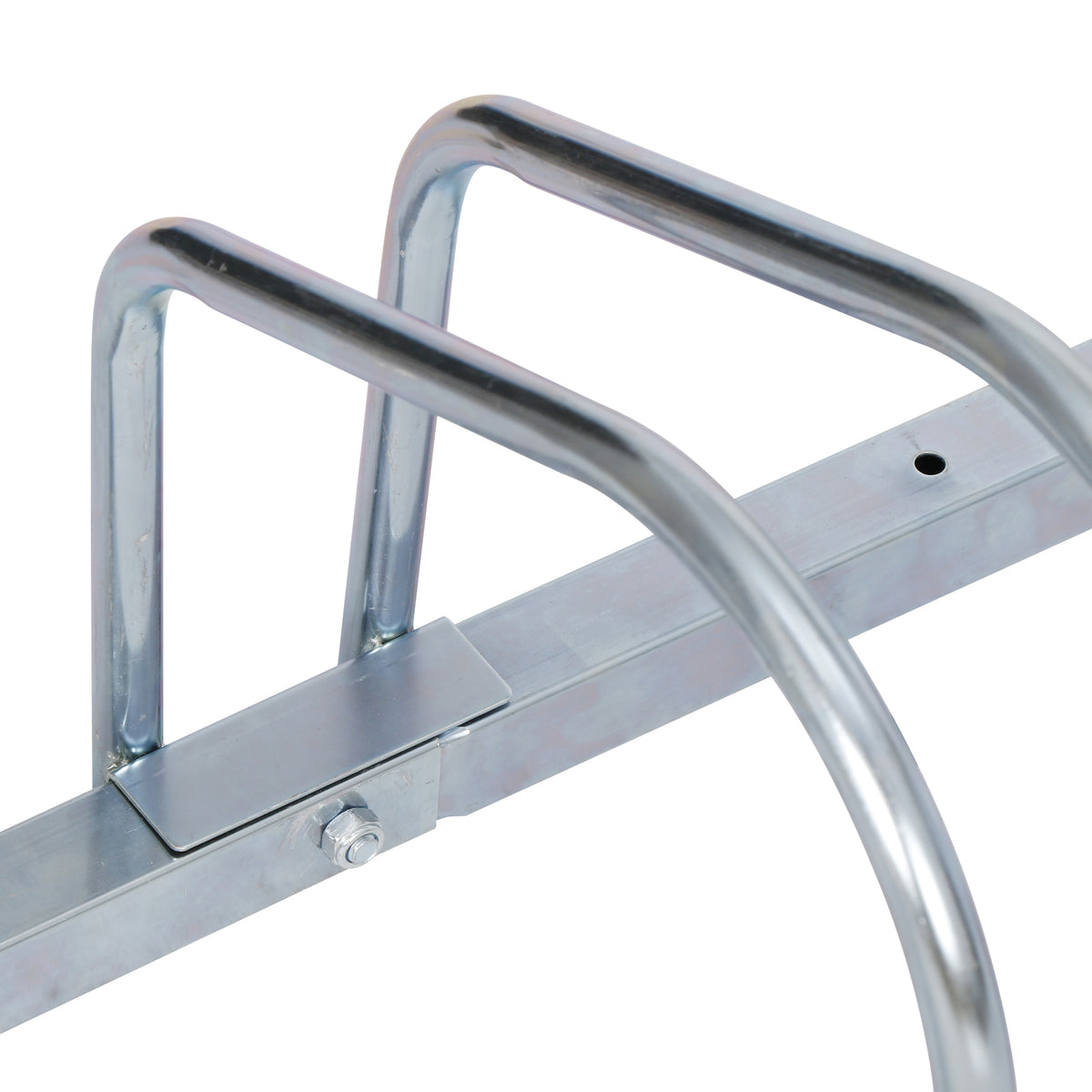 Adjustable Bicycle Floor Parking Rack Stand for Indoor Outdoor Storage - Holds 6 Bikes