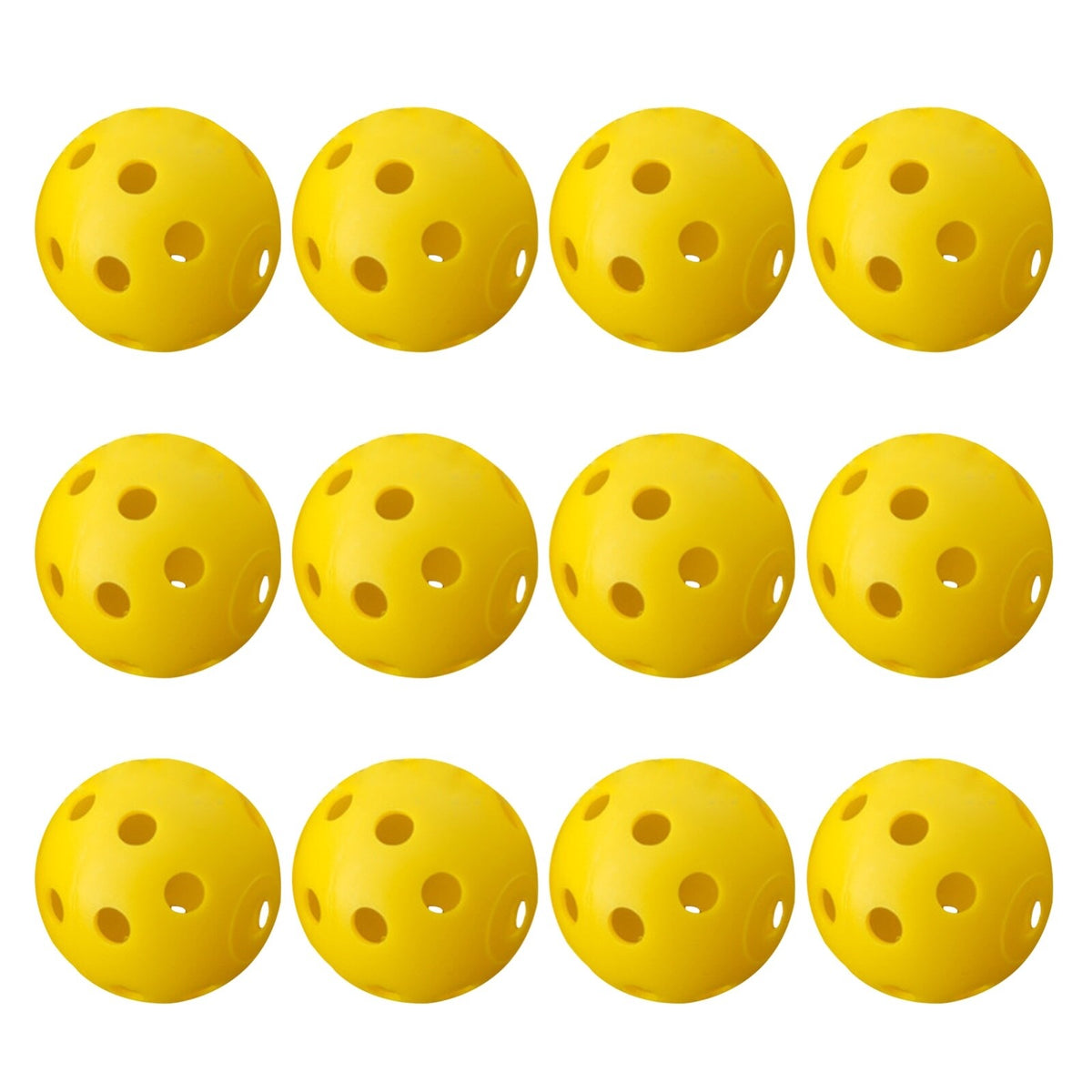 Indoor Outdoor Plastic Golf Practice Balls - Hollow Training Balls for Men Women Kids