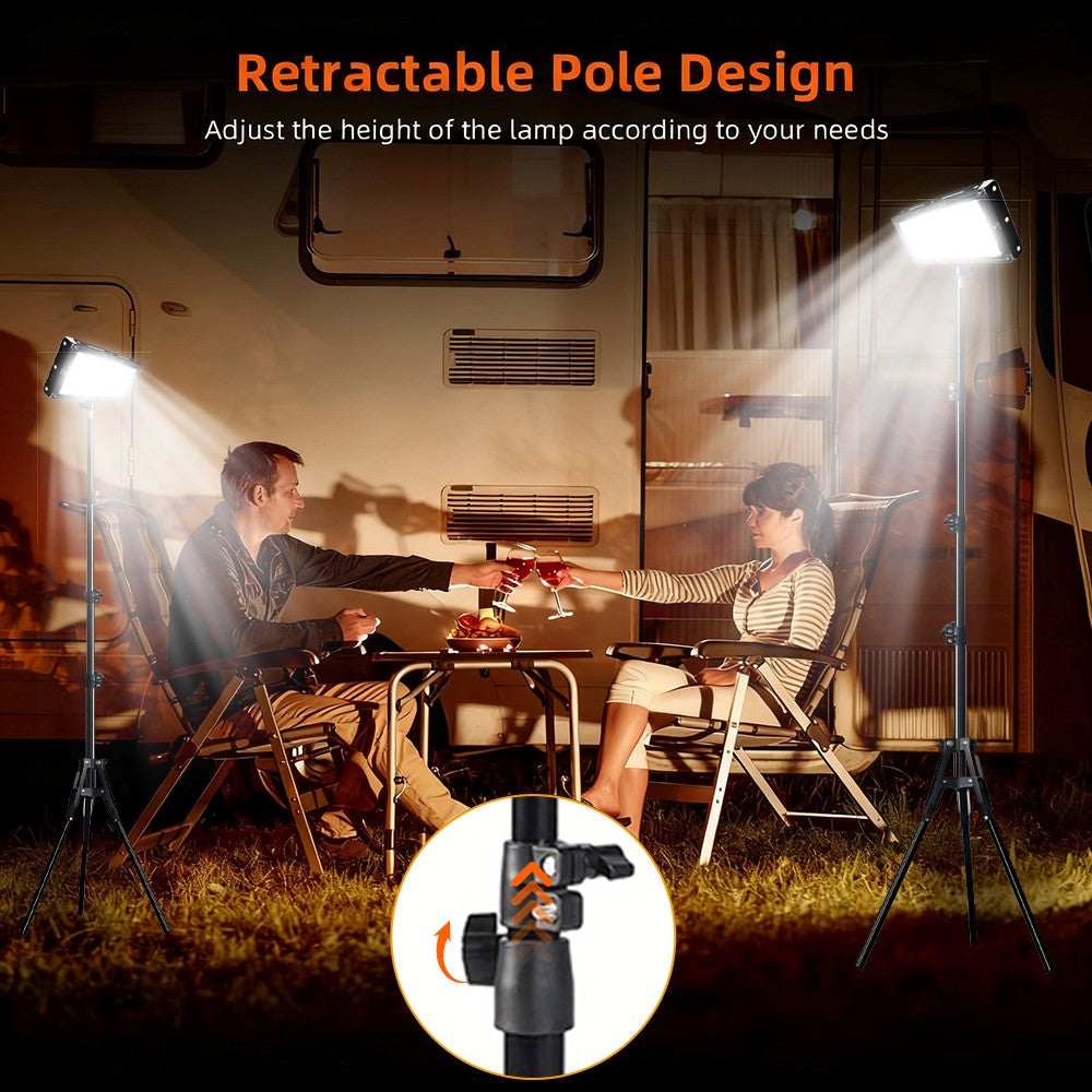 Outdoor Camping & Work LED Light with Telescoping Tripod - Super Bright