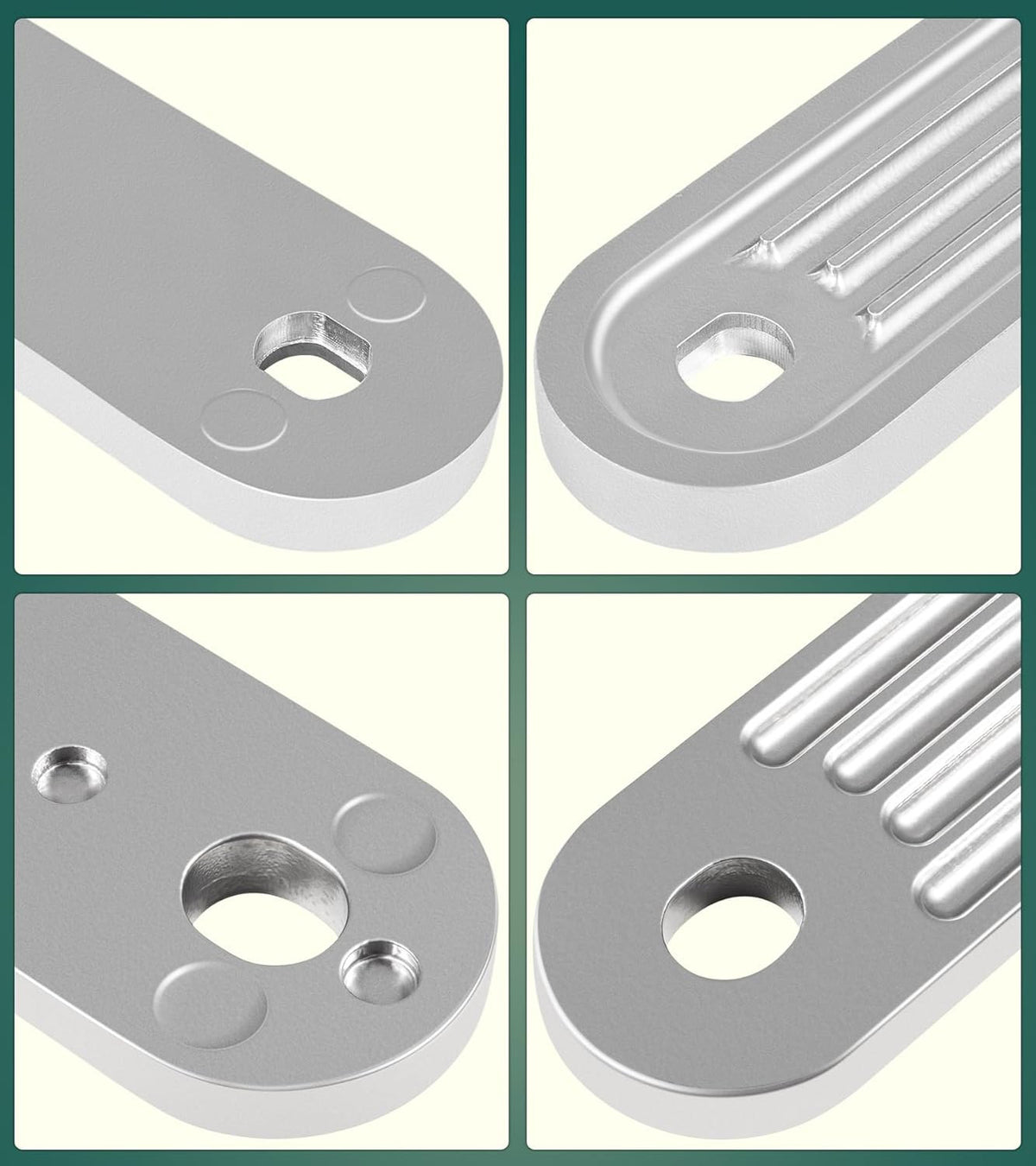 Aluminum Transom Support Plates Set for Outboard Motor Reinforcement - 3/8" Thick