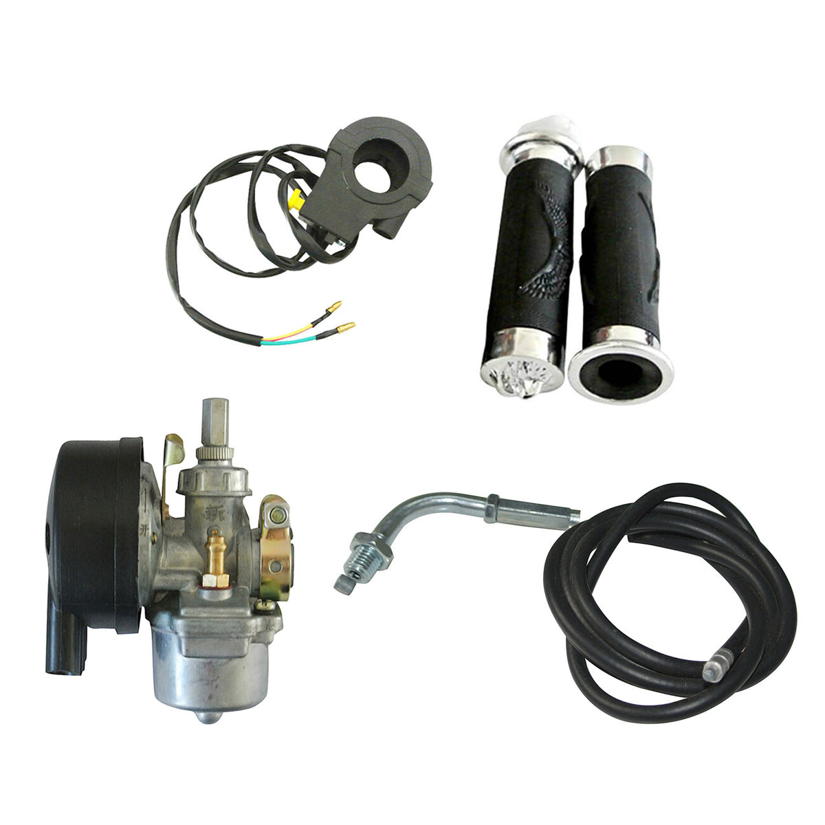 Universal Carburetor Kit for 49cc & 80cc 2-Stroke Gas Engines - Motorized Bicycle Parts