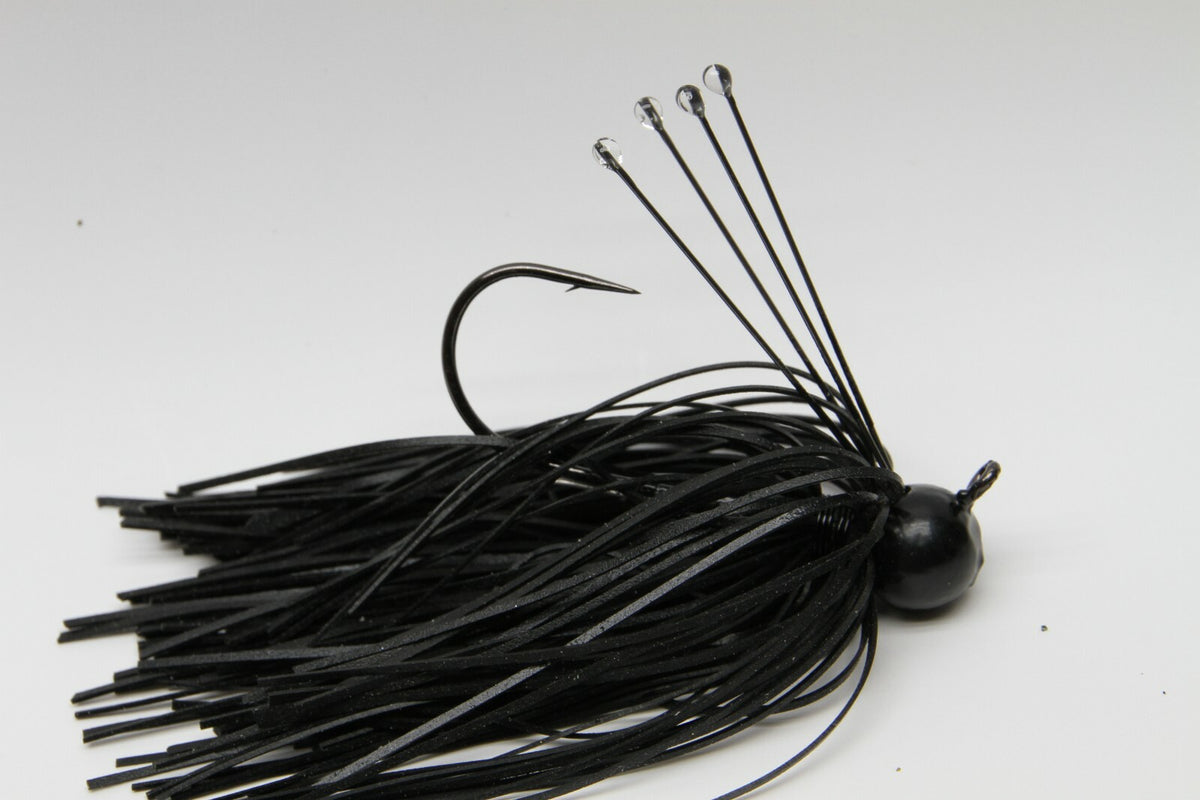 Custom Weedless Football Head Jig 3/8oz 2 Pack - Fishing Jig with Mustad Hooks