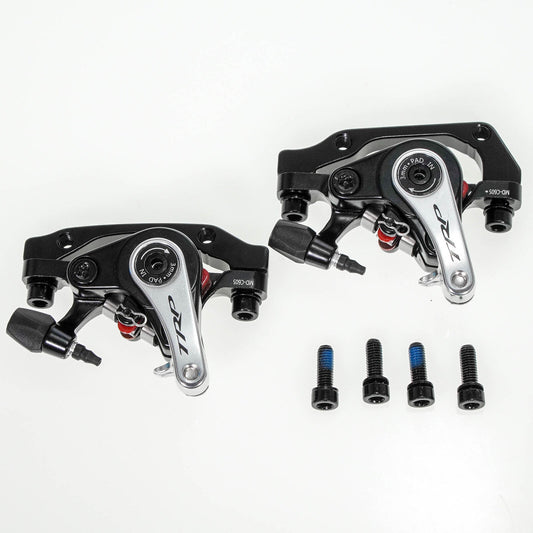 Road Bicycle Mechanical Disc Brake Caliper Pair - Front & Rear, No Rotor