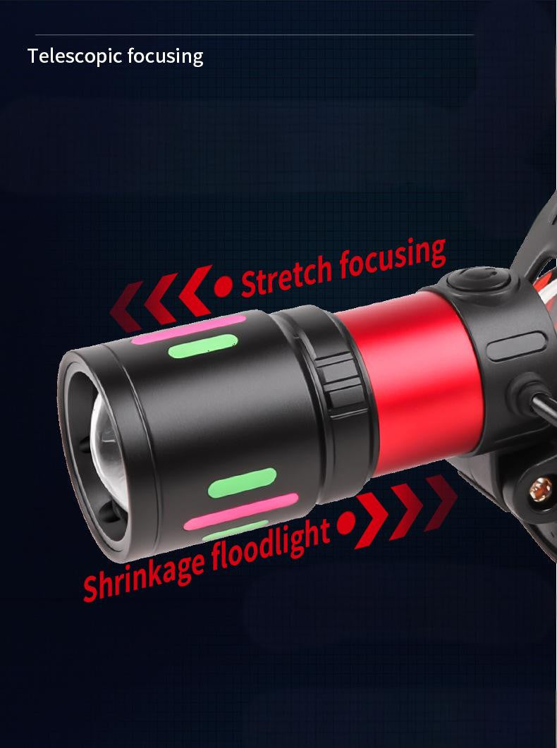100000LM Rechargeable LED Headlamp Waterproof Zoomable Head Torch for Camping Hunting
