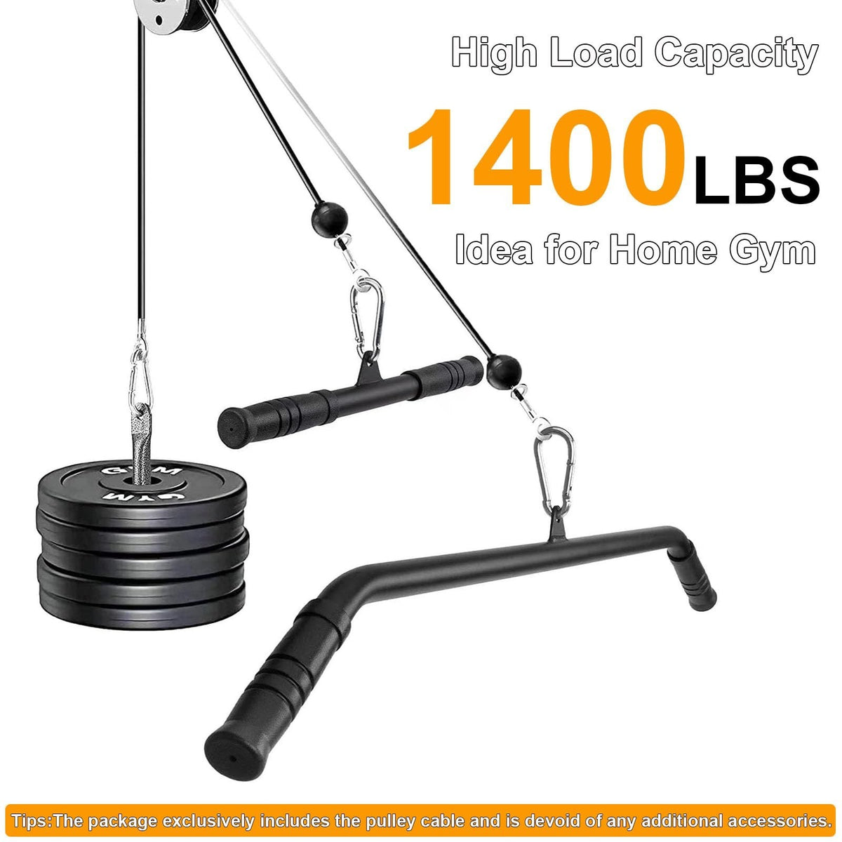 Fitness Pulley Cable 32.8Ft Steel Replacement for Home Gym Equipment