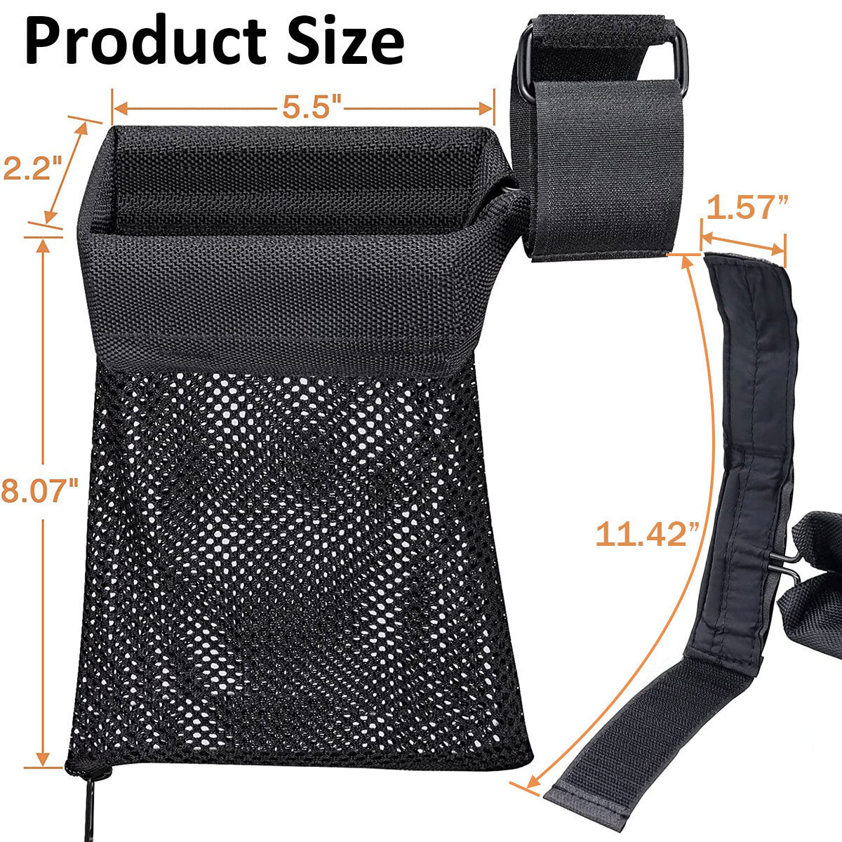 Brass Catcher with Quick Release Mesh Heat-Resistant Padded for Shooting Range
