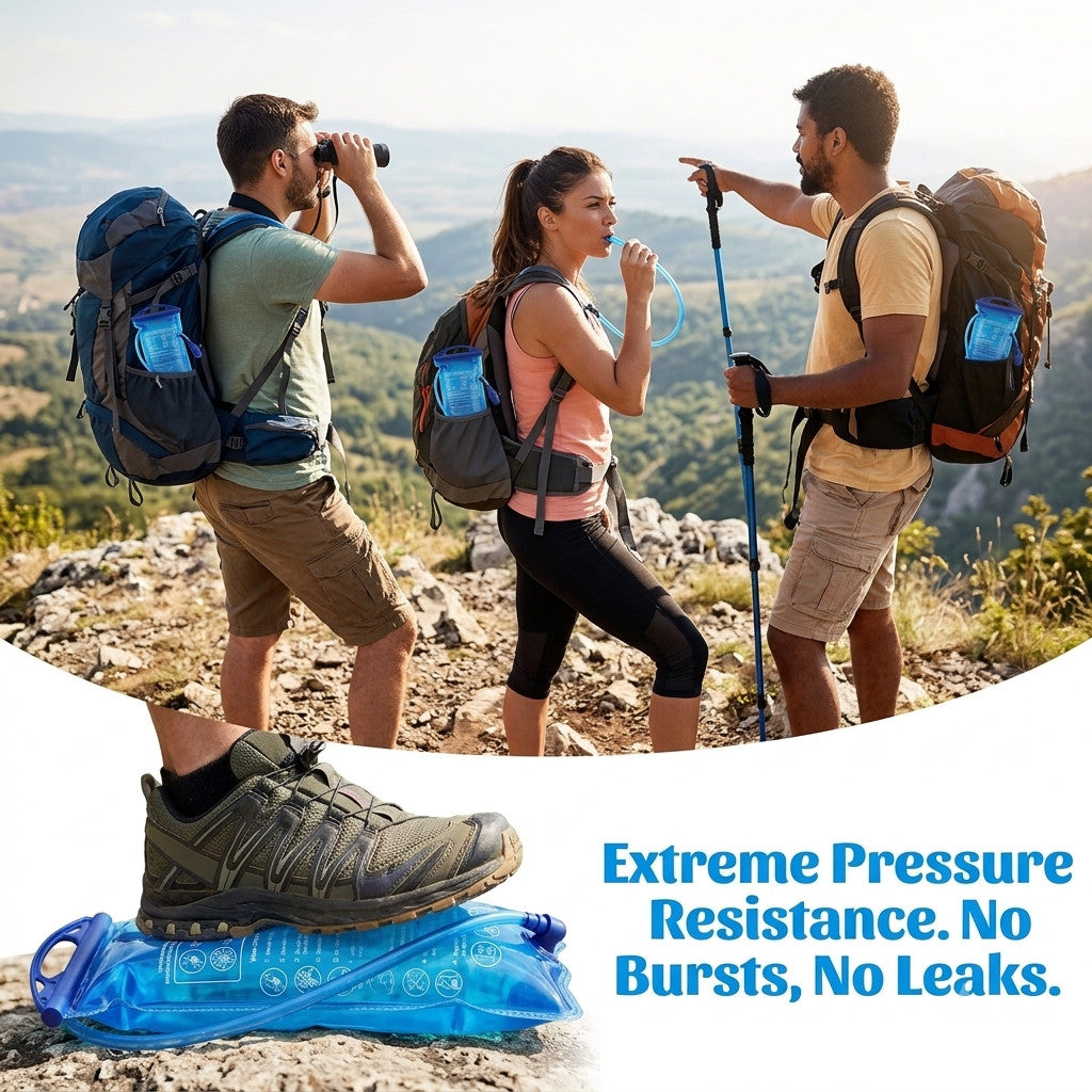2L Hydration Pack Water Bladder - Leakproof Outdoor Drinking Reservoir
