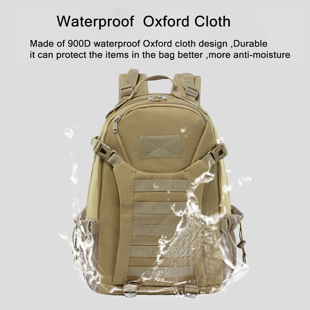 Military Tactical Backpack 28L Waterproof Molle Daypack for Hiking Camping