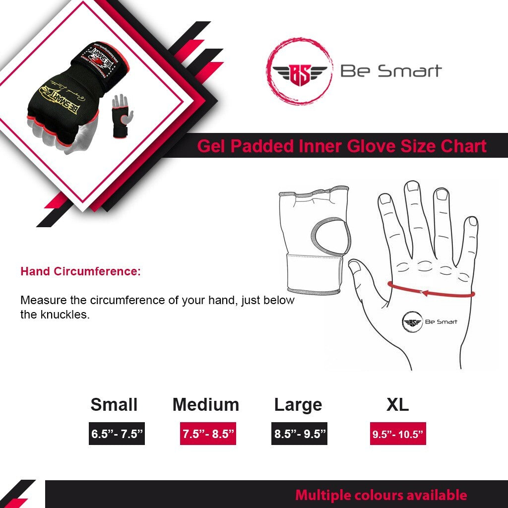 Boxing Hand Wraps Gloves with Padded Knuckles MMA Kickboxing Gloves