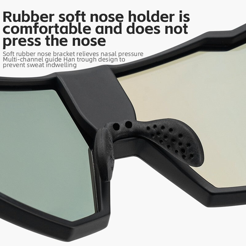 Photochromic Cycling Glasses with Electronic Color Changing Lenses - Lightweight TR Frame