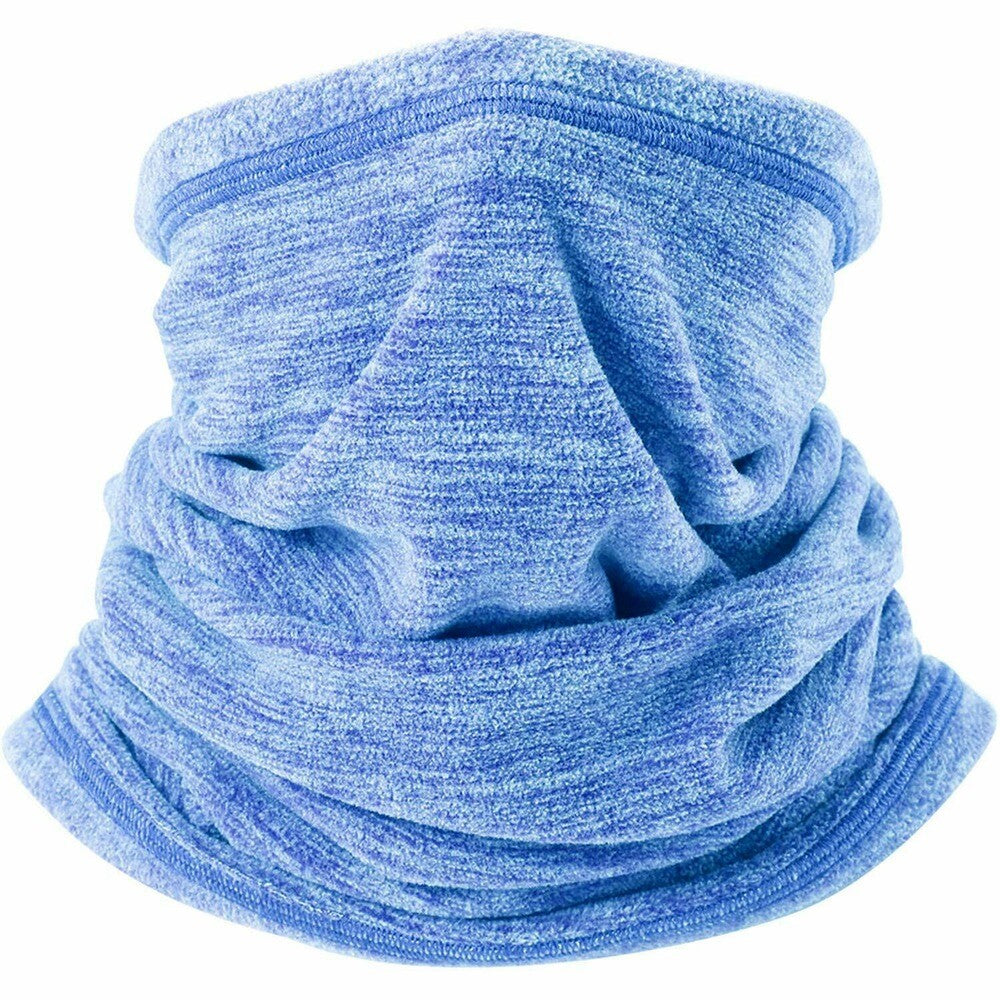 Winter Neck Gaiter Face Mask - Windproof Fleece Scarf for Cold Weather