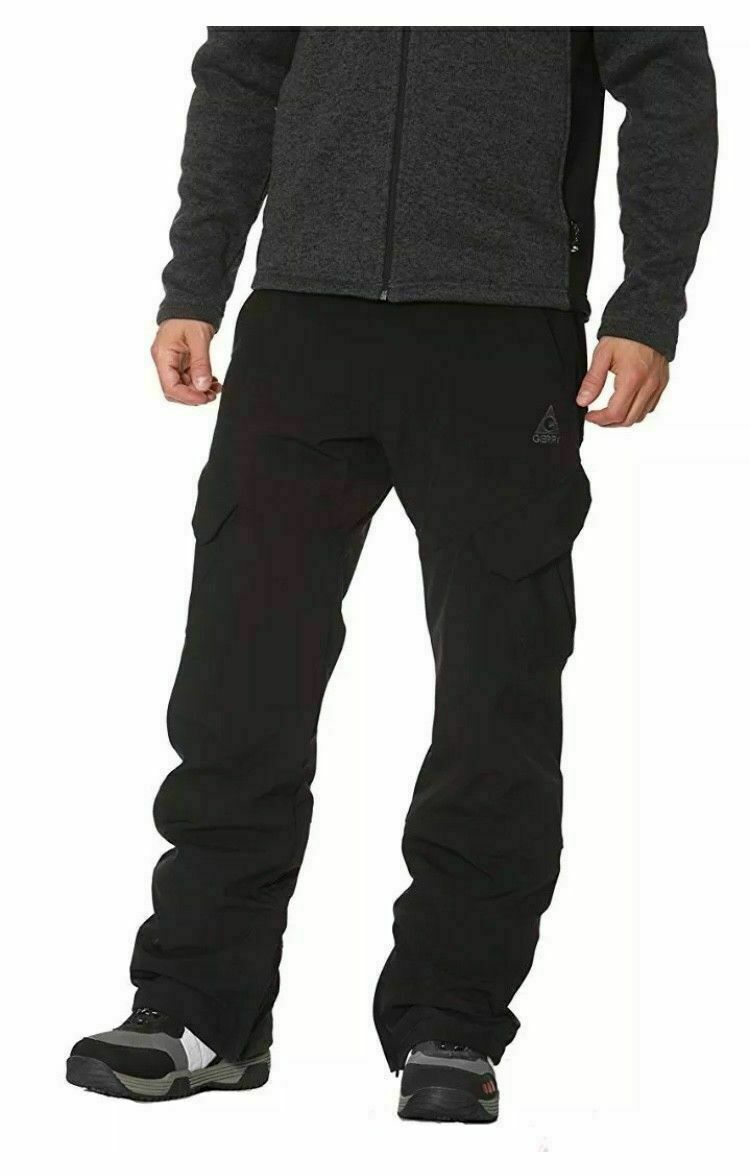 Men's Ski Snow Pants with 4-Way Stretch and Warm Fleece Lining