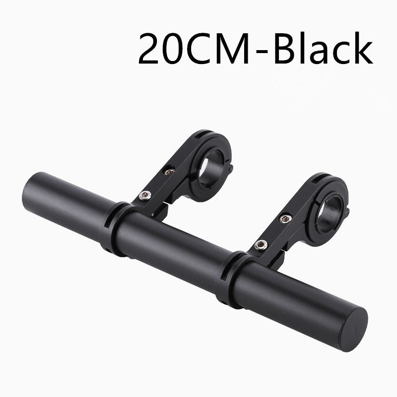 Bicycle Handlebar Extender Bar - 10cm, 20cm, 30cm Black Alloy Mount