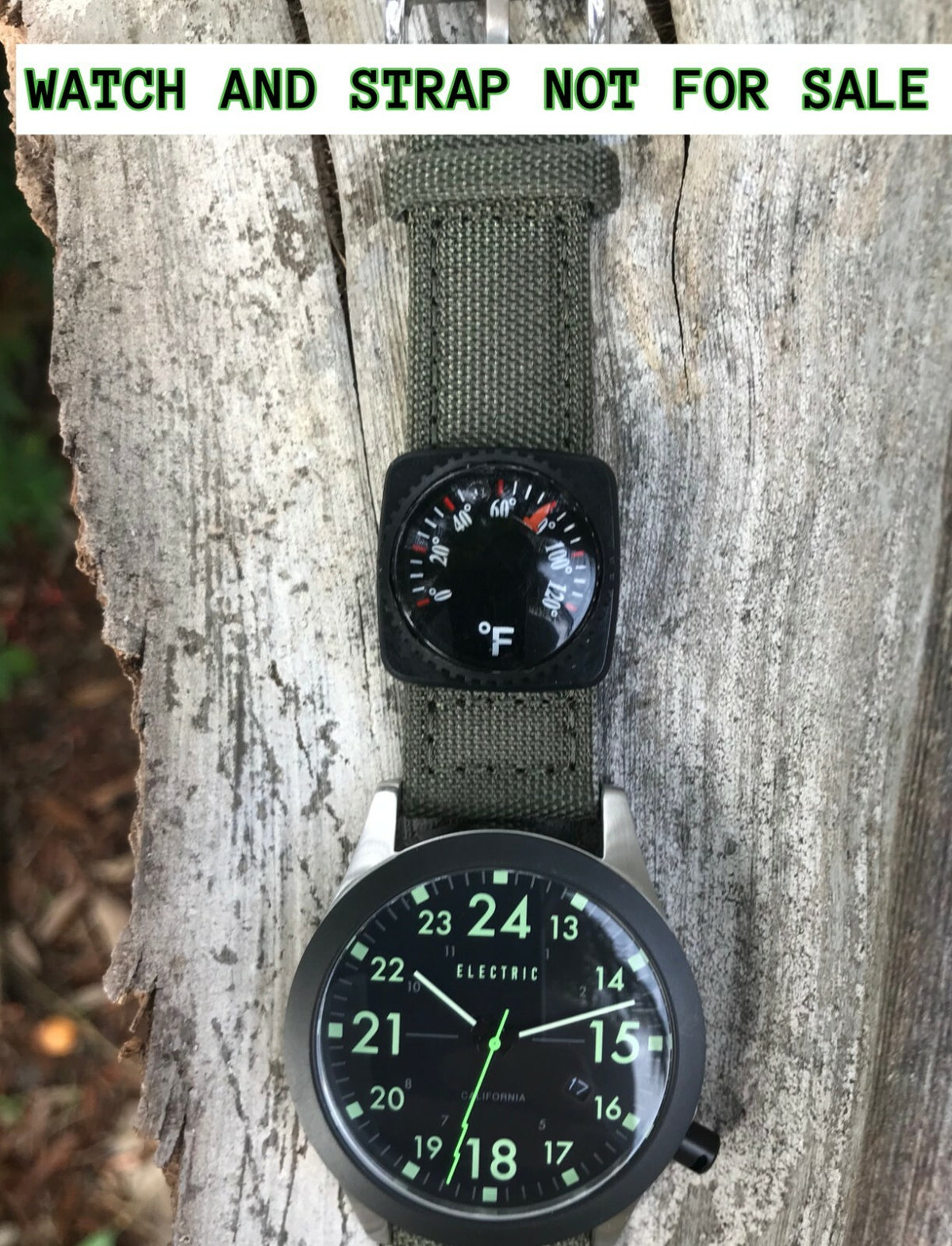 Slip-On Wrist Thermometer for Watch Bands and Paracord Bracelets - US Made