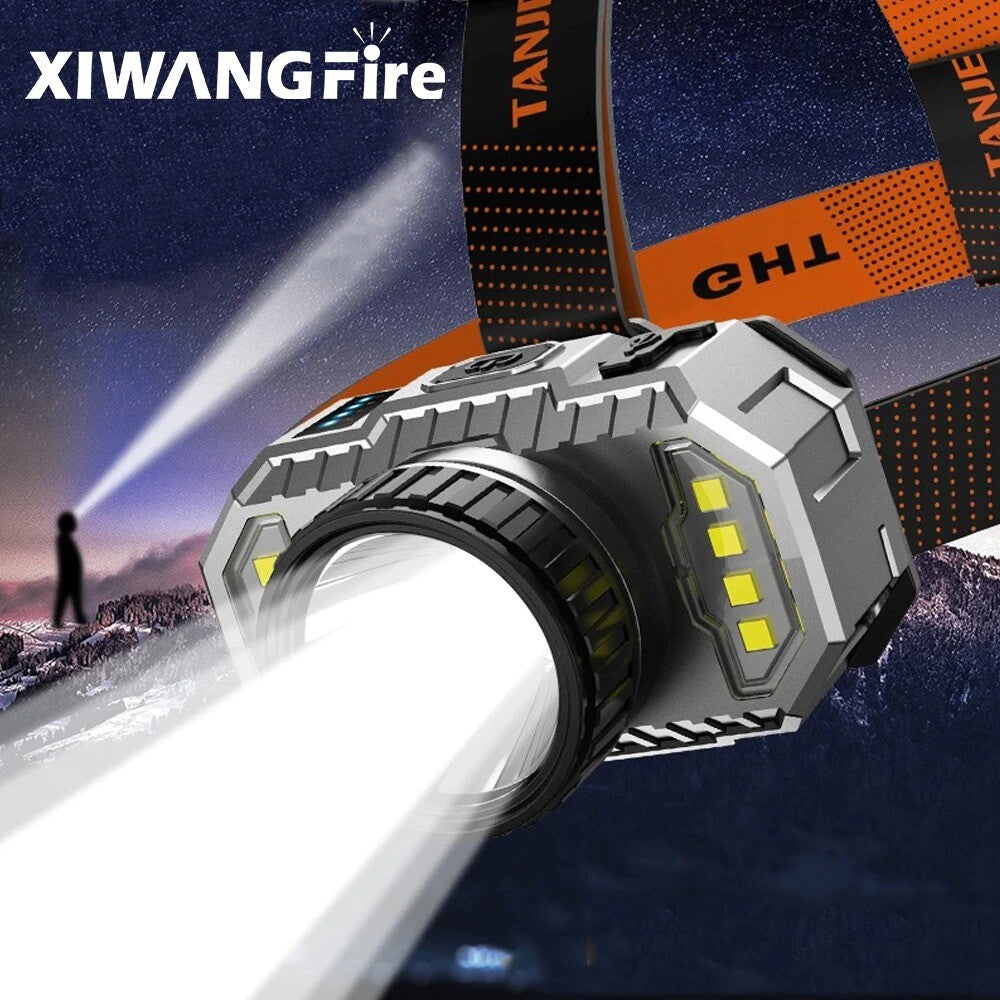 90000LM High Brightness LED Tactical Flashlight with Rechargeable Battery
