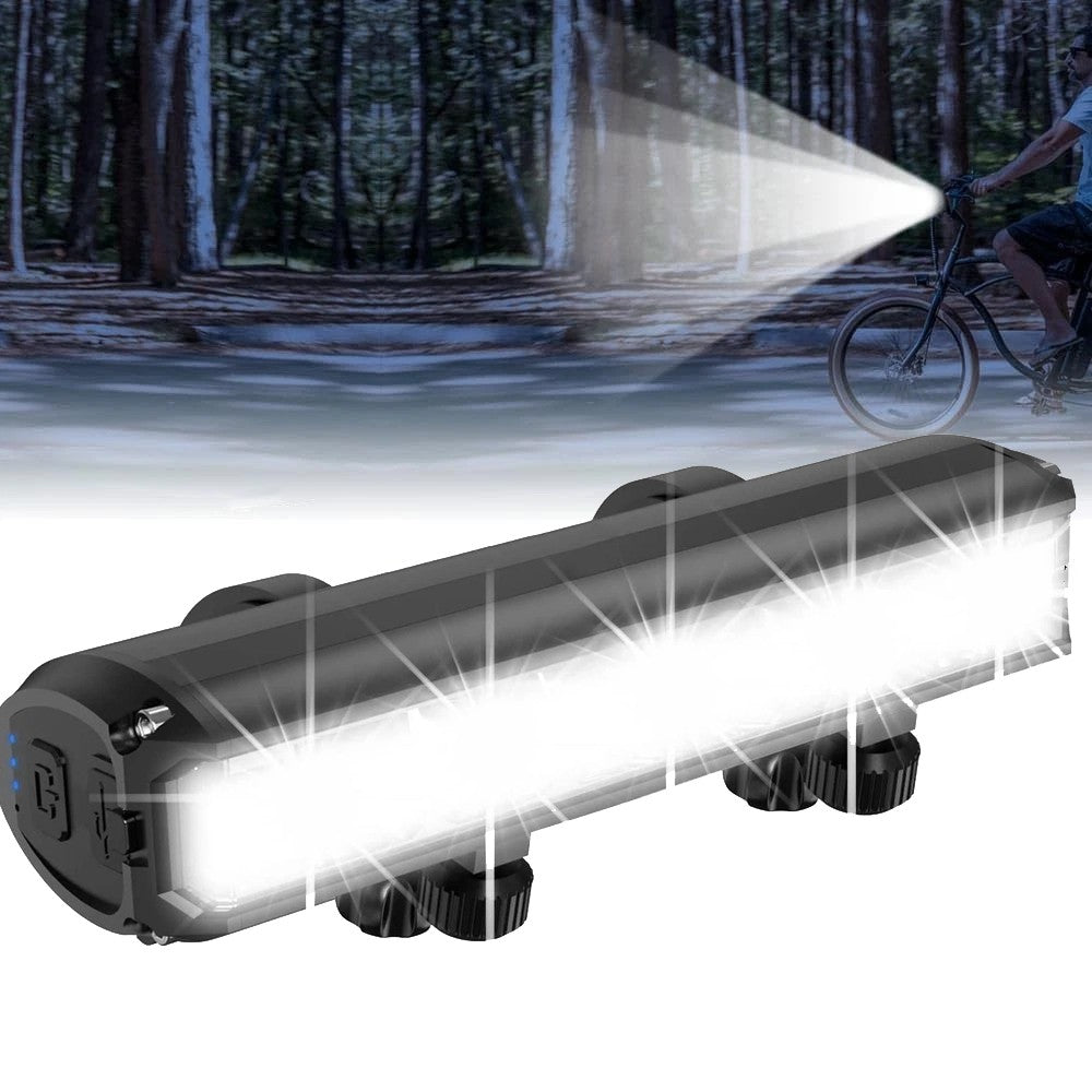 Rechargeable LED Bicycle Light Front Bike Lamp 1400 Lumens Waterproof