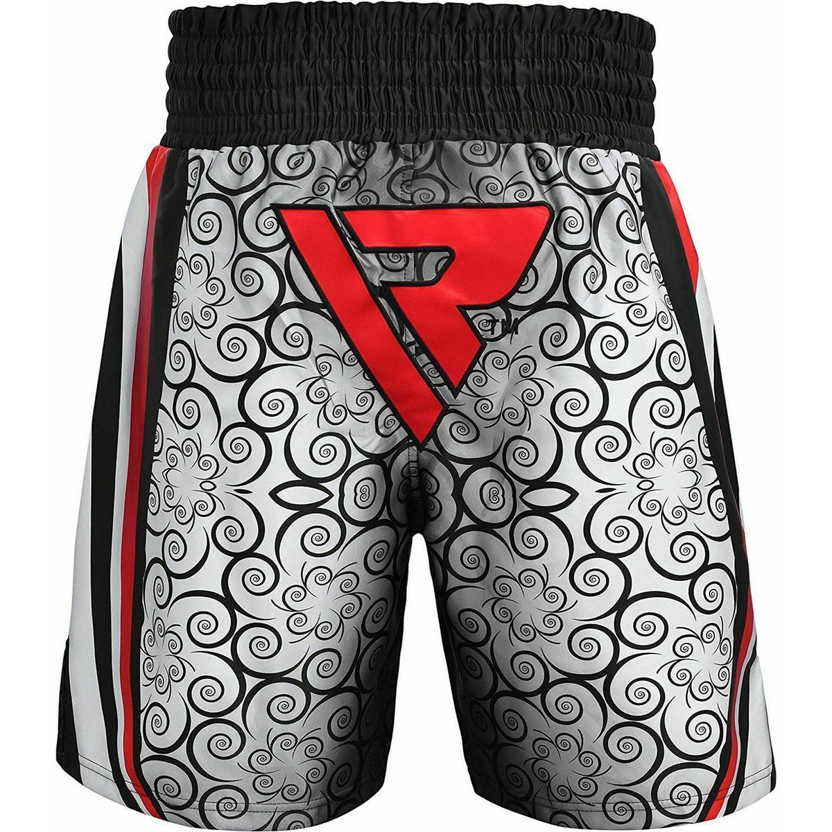 Red Muay Thai Boxing Shorts Satin Training Trunks XL for Martial Arts